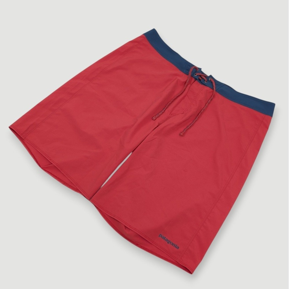 Patagonia Hydropeak Board Shorts‎ Mens 38 10" Inseam Red Swim Trunks Surf